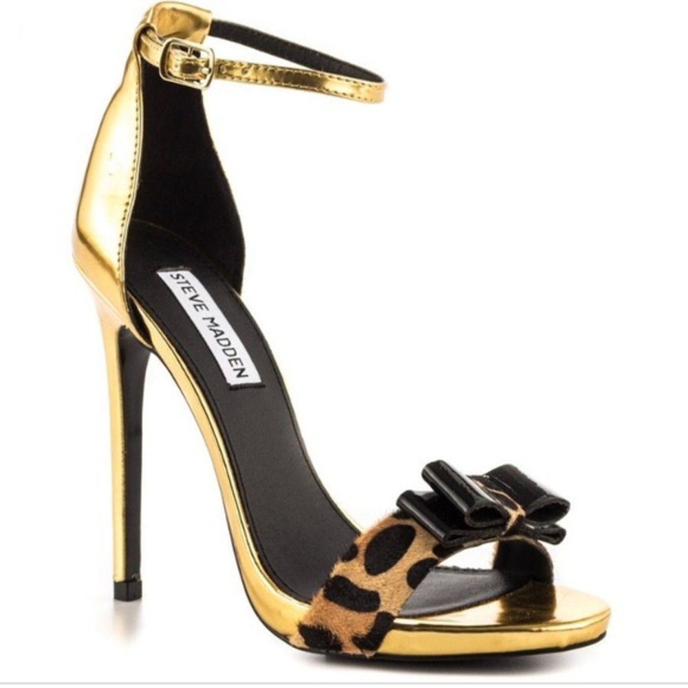 Steve Madden Magnolia Gold & Leopard Heel